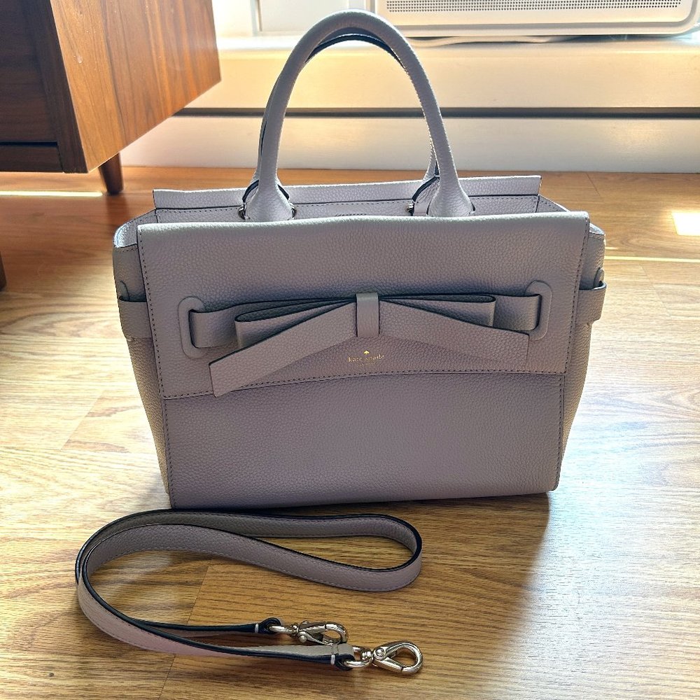 Kate Spade Natala Avalon Place Bow Satchel, Grey